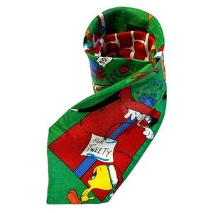 Vintage 90's Looney Tunes Mania Christmas Holiday Tie